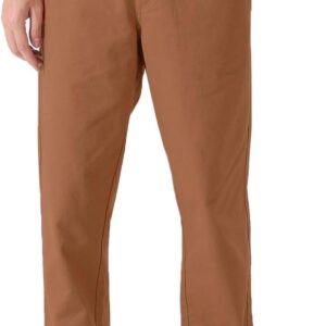 Men's Cotton Relaxed Fit Full Elastic Waist Twill Pants