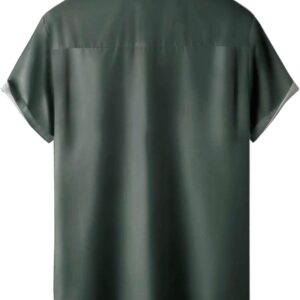 Hawaiian Shirts for Men Loose Short Sleeve Men Beach Shirts Resort Casual Shirts