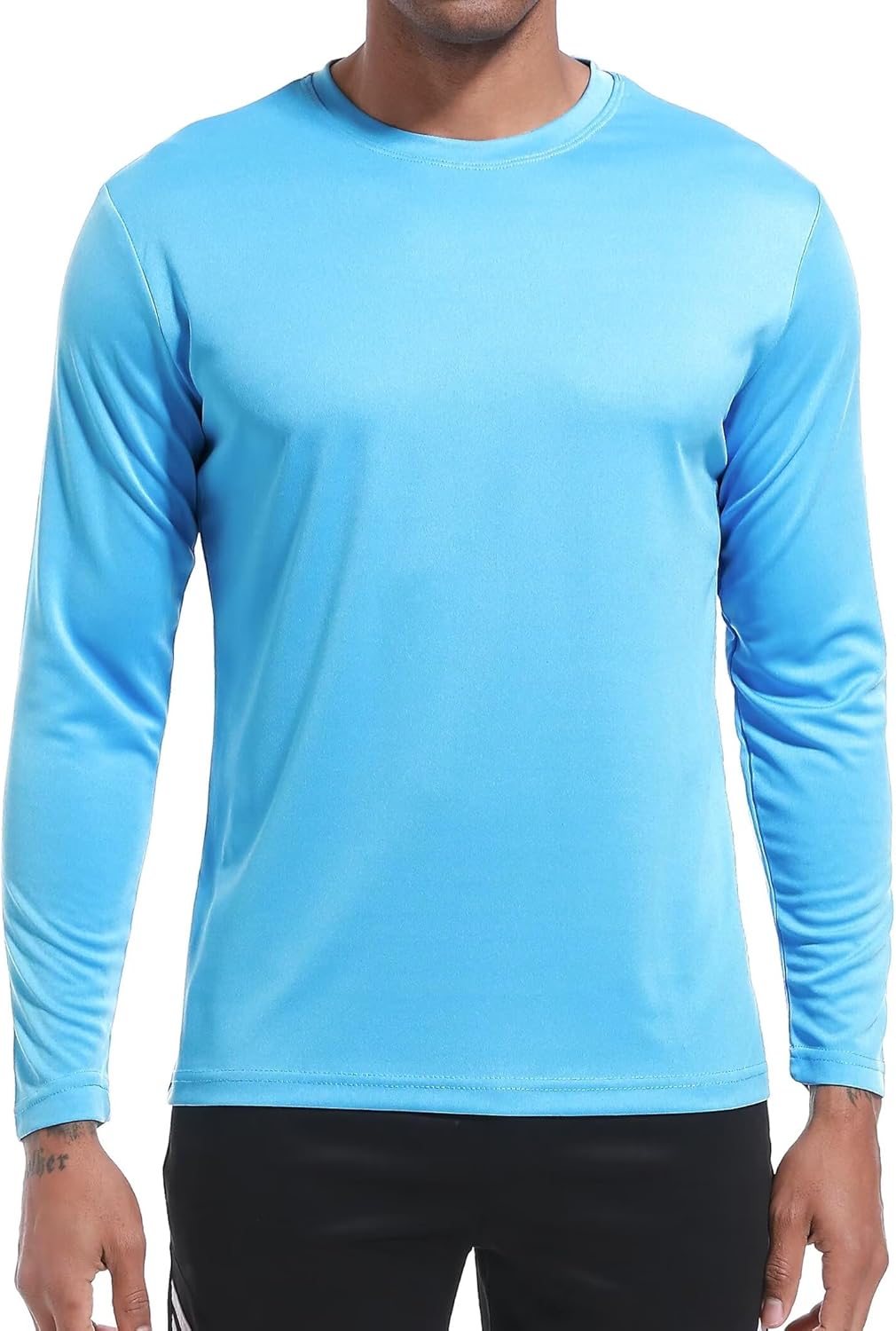 6 Pack Long Sleeve Shirts for Men Moisture Wicking Sun Protection Tee Shirts Workout T Shirts Casual - Image 2