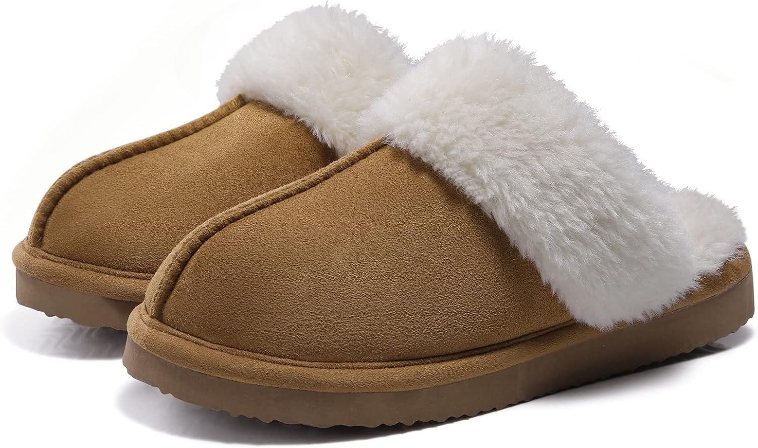 unisex's Fuzzy Memory Foam Slippers Fluffy Winter House Shoes Indoor and Outdoor