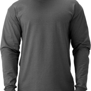 Men's  Cotton Blend Long Sleeve Tees, Moisture Wicking, Odor Protection, UPF 30+, Sizes S-3x