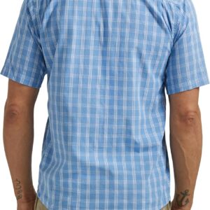 Men Short Sleeve Classic Plaid Shirt