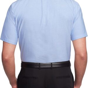 Men Dress Shirts Short Sleeve Oxford Solid