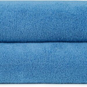 2 Piece Quick-Dry Oversize Bath Towel, 100% Cotton, Lake Blue, 54" x 30"