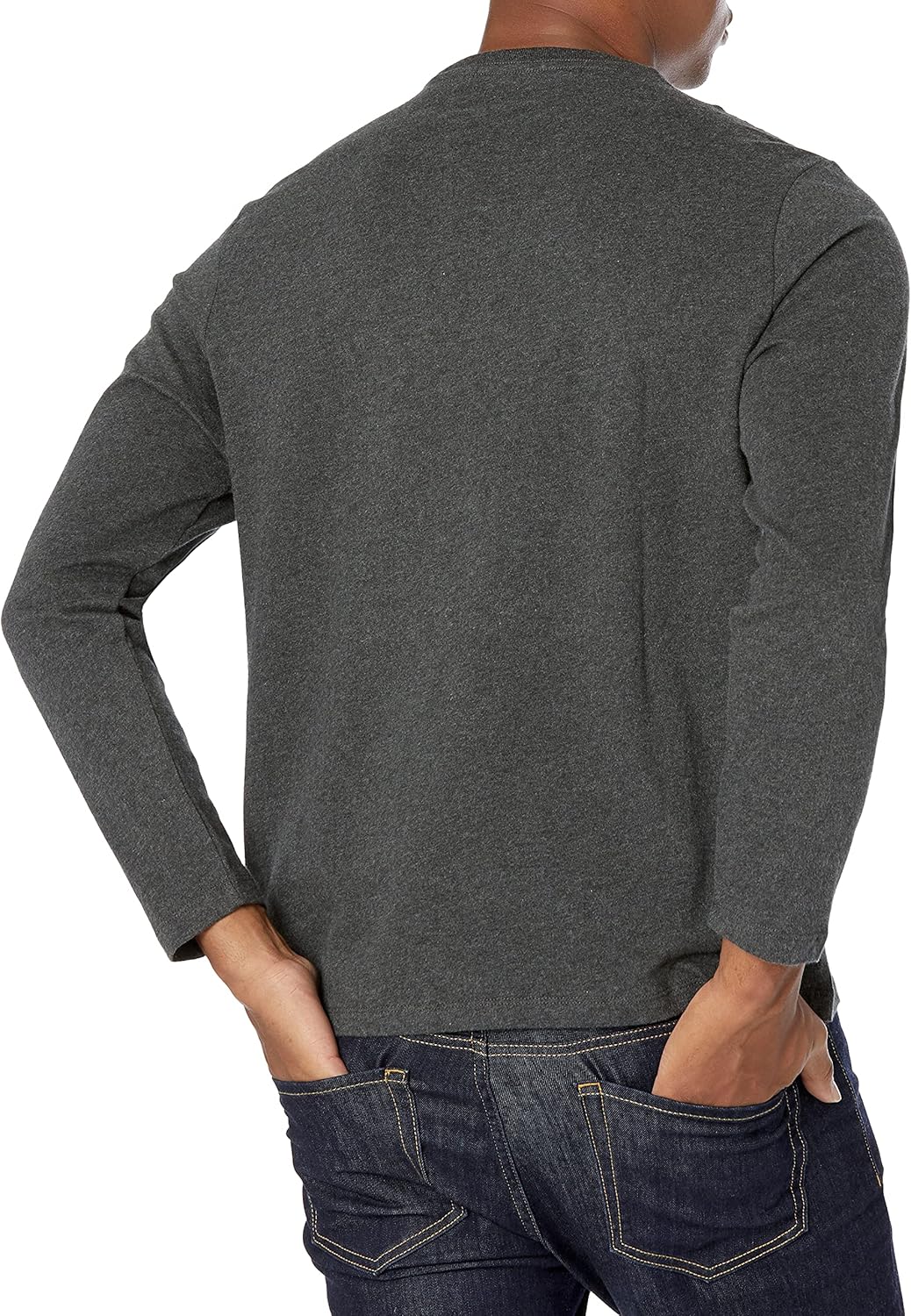 Men's Regular-Fit Crewneck T-Shirts, Long-Sleeve - Image 2
